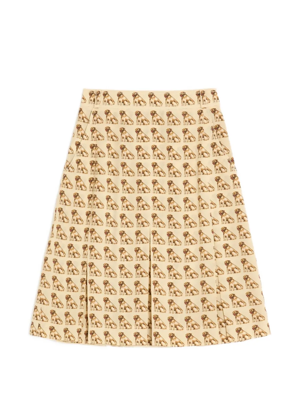 Valentino Garavani Minigonna plissettata con stampa - Toni neutri