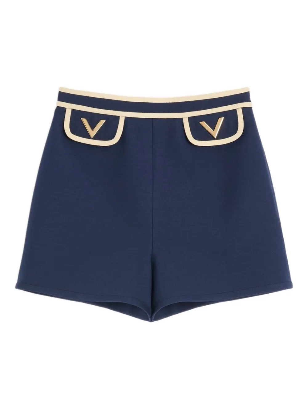 Valentino Garavani CREPE COUTURE SHORTS Blauw