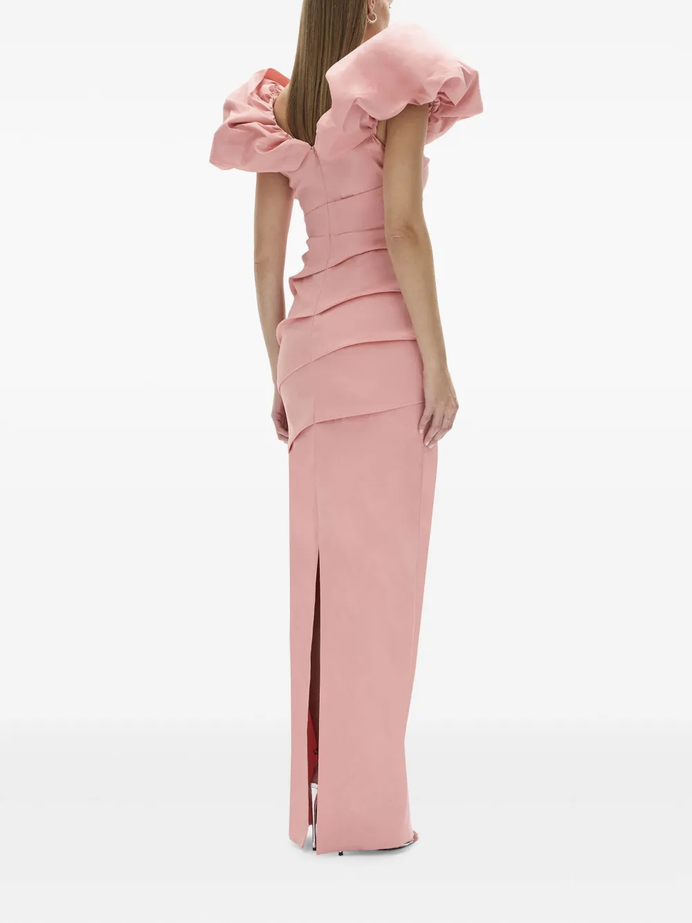 Rachel Gilbert Frey Gown In Pink