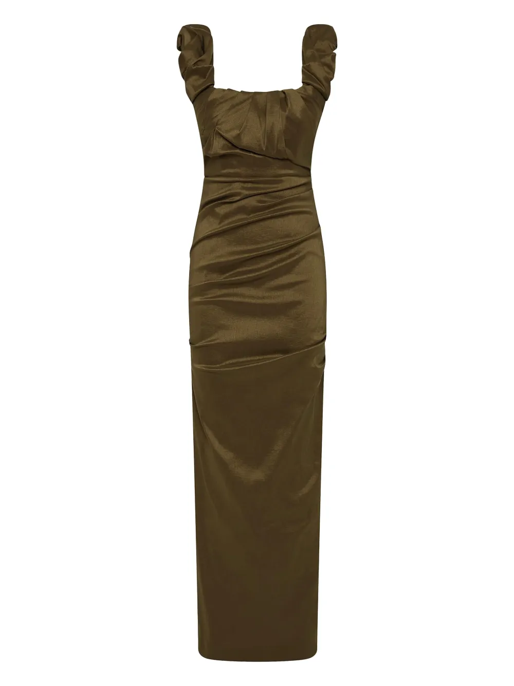 Rachel Gilbert Kalina Gown In Green