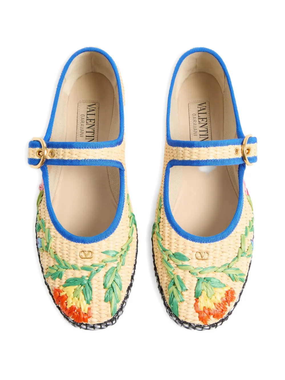 Valentino Garavani Endouce Mary-Jane ballerina's Beige