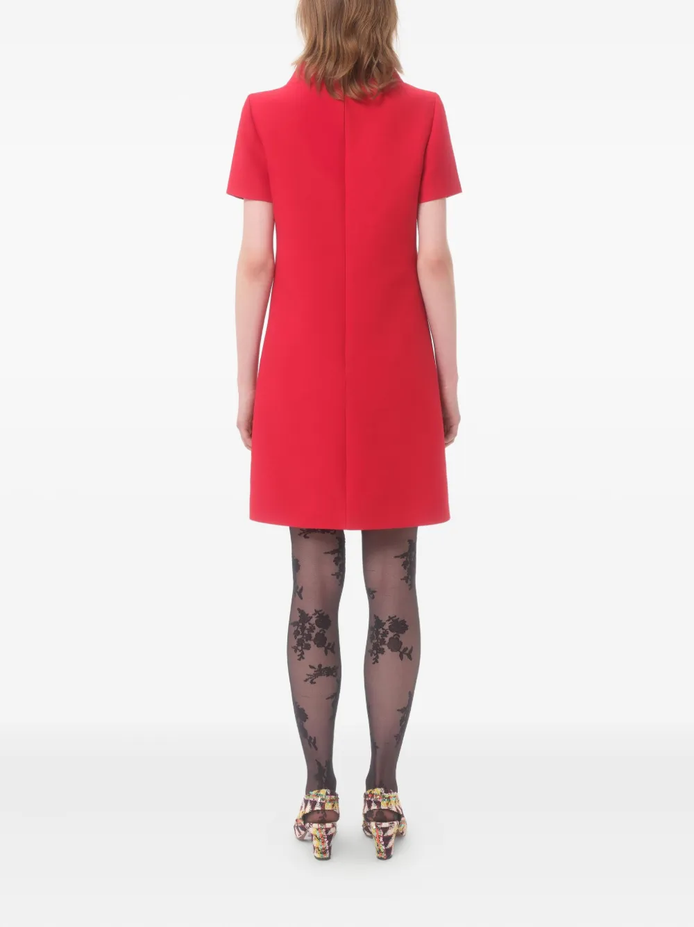 Valentino Garavani Mini-jurk van crêpe Rood