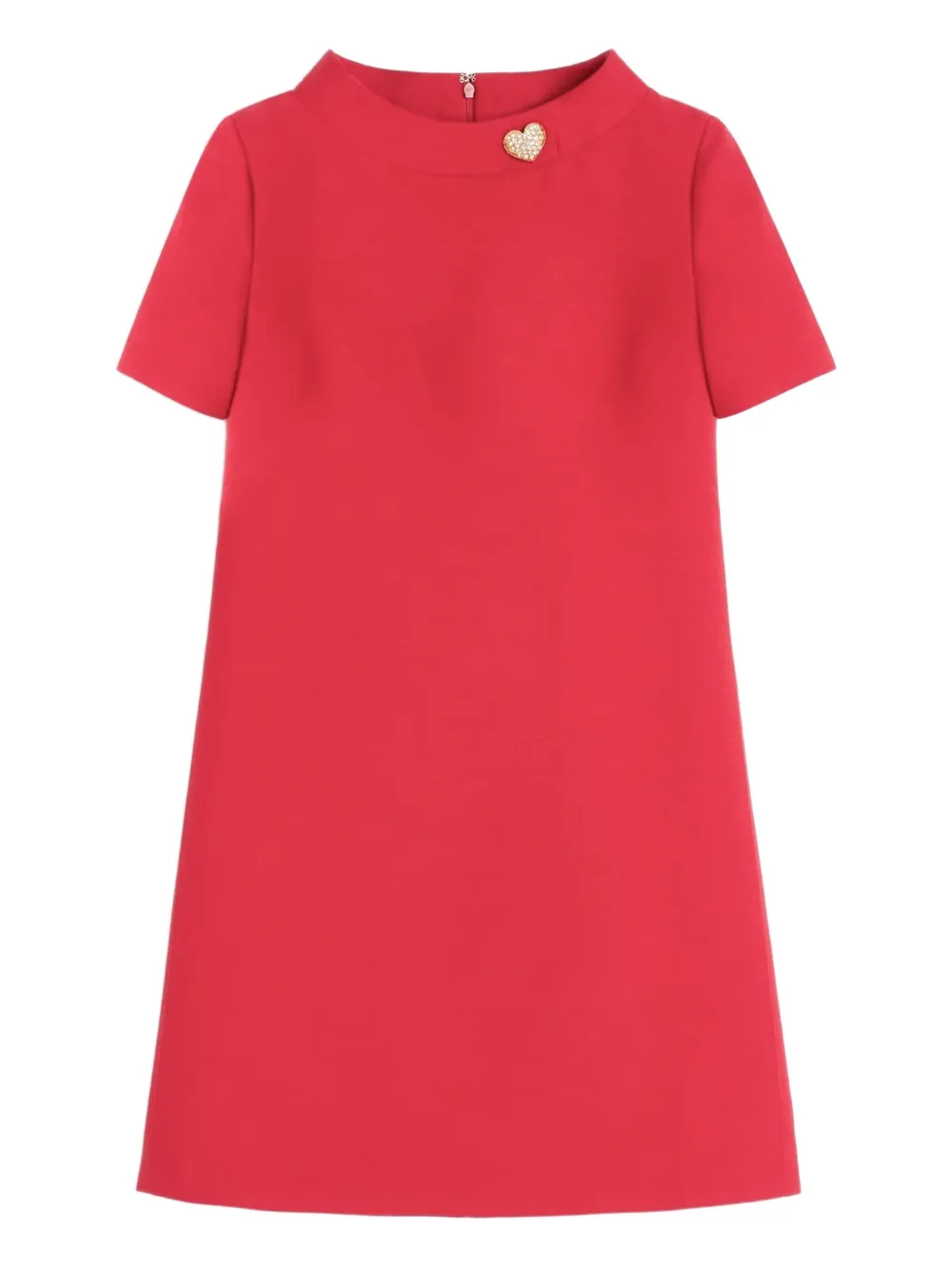 Valentino Garavani Mini-jurk van crêpe Rood