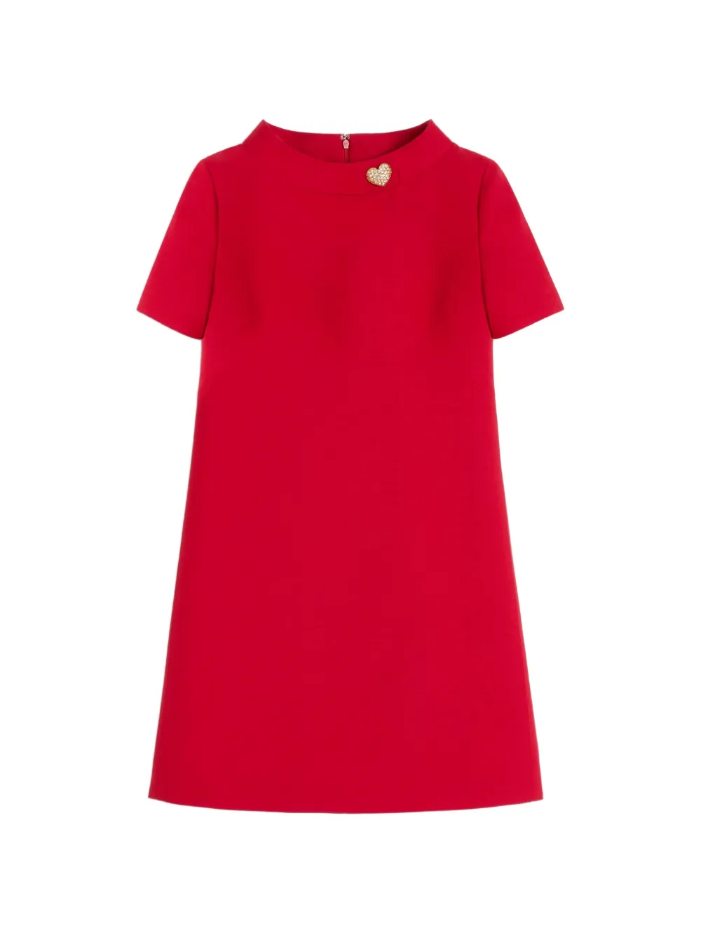 Valentino Garavani CREPE COUTURE SHORT DRESS - Rosso