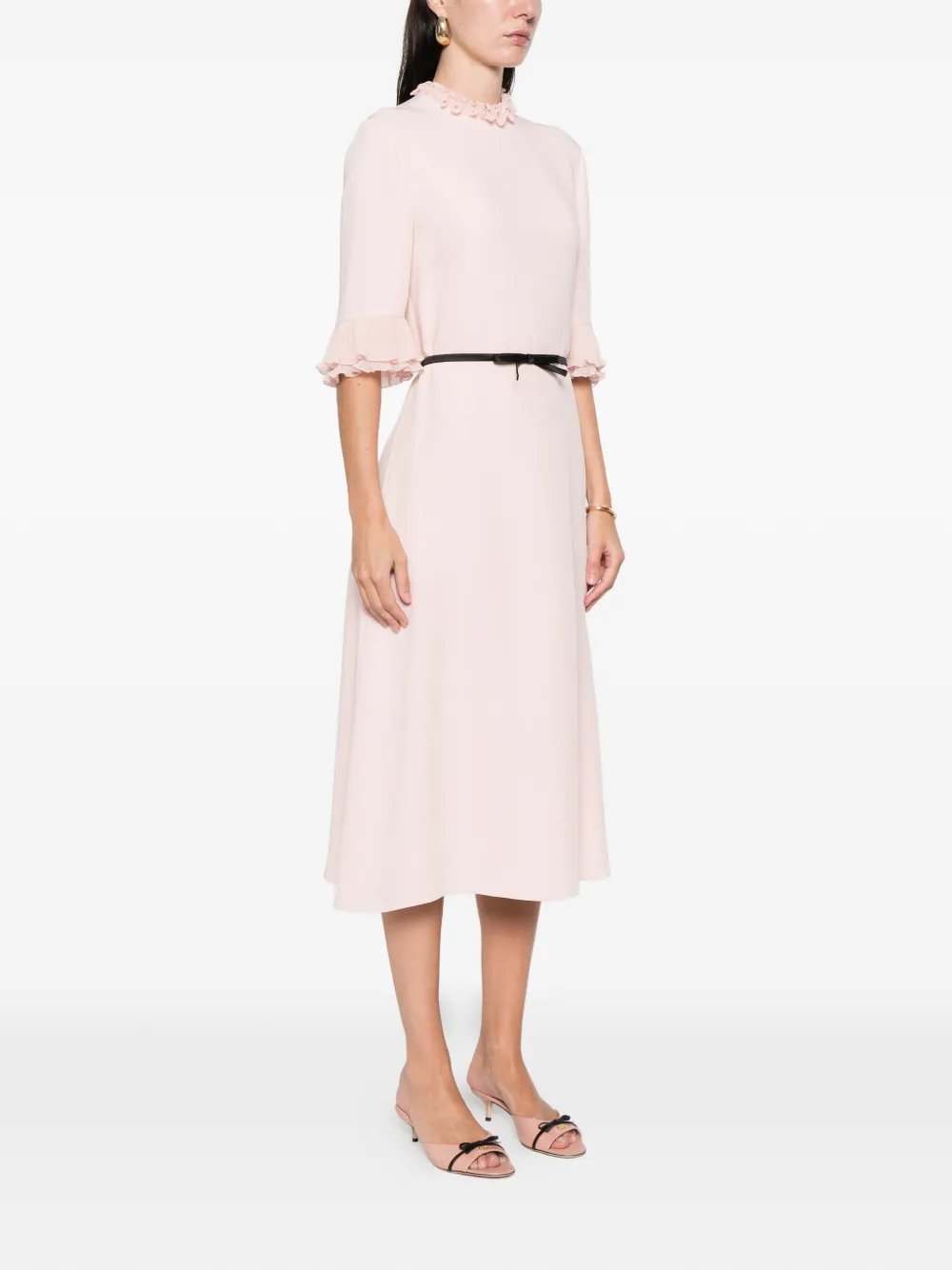 Valentino Garavani Cady Couture midi-jurk Roze