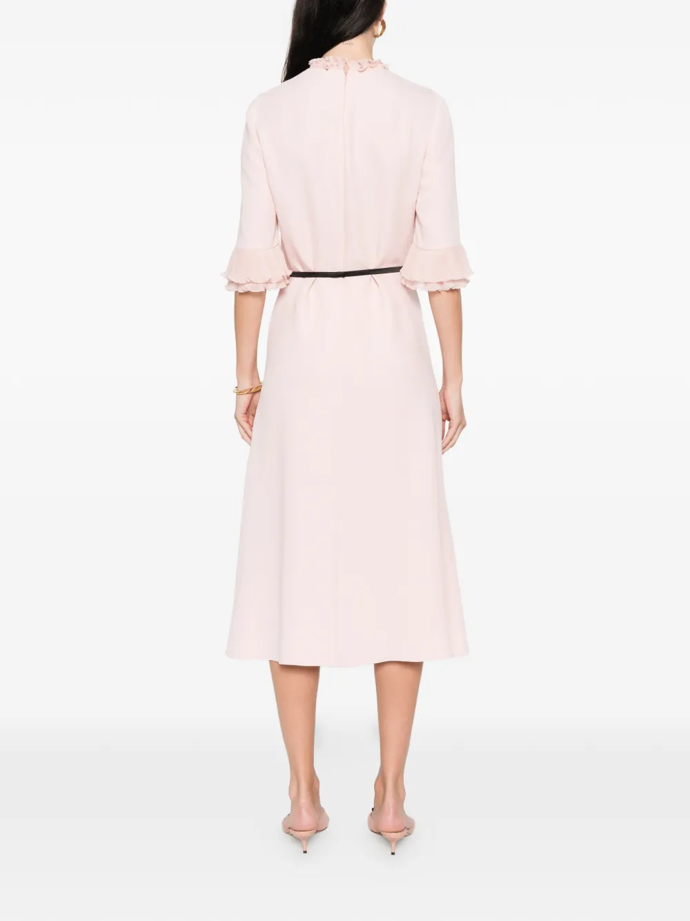 Valentino Garavani Cady Couture midi-jurk Roze