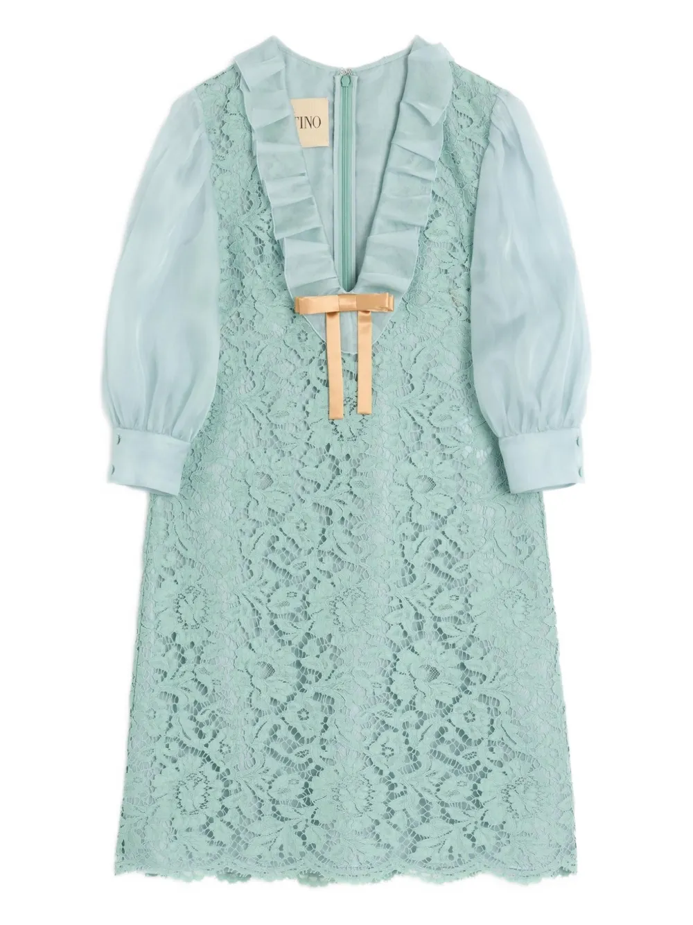 Valentino Garavani Mini-jurk met kant Blauw