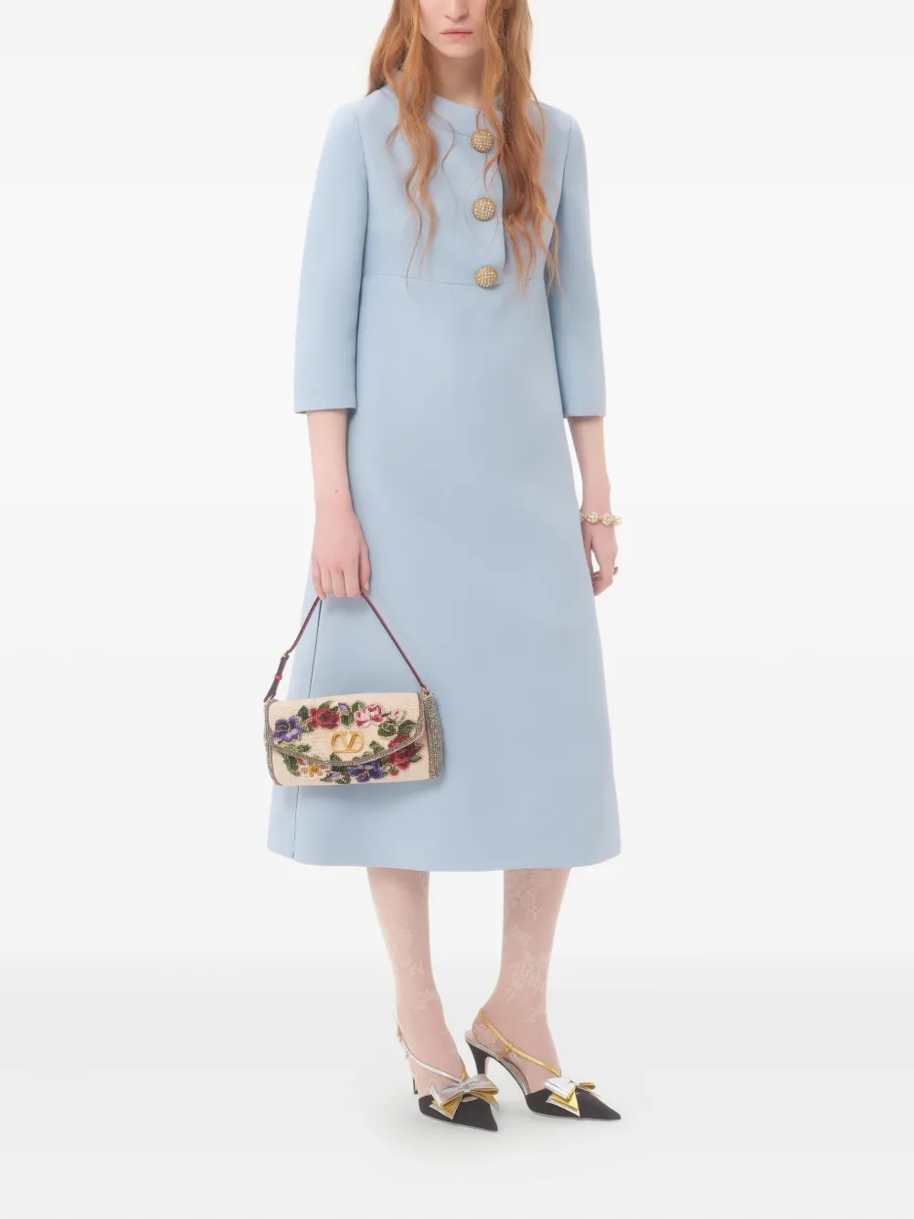 Valentino Garavani Crepe Couture jurk - Blauw