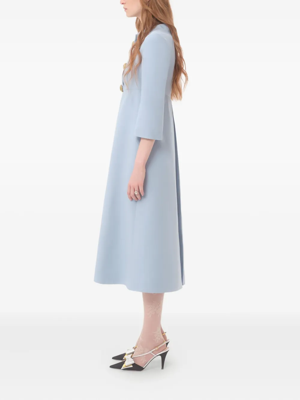 Valentino Garavani Crepe Couture jurk Blauw