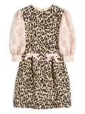 Valentino Garavani leopard print dress - Brown