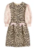 Valentino Garavani leopard-print mini dress - Neutrals