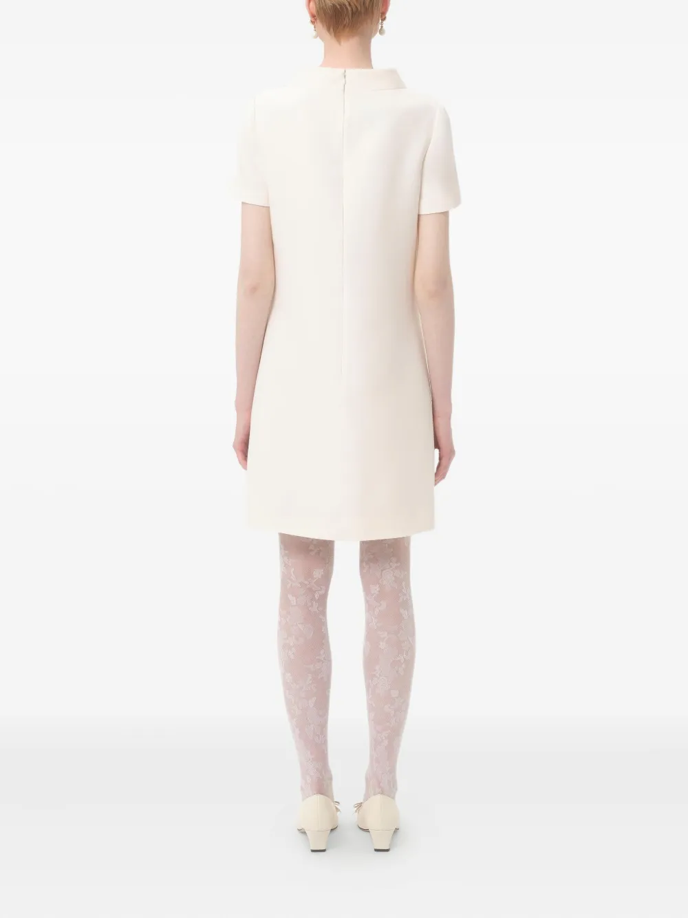 Valentino Garavani Mini-jurk van crêpe Wit