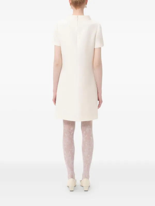 valentino short white dress Valentino Garavani heart-detail Mini Dress | White