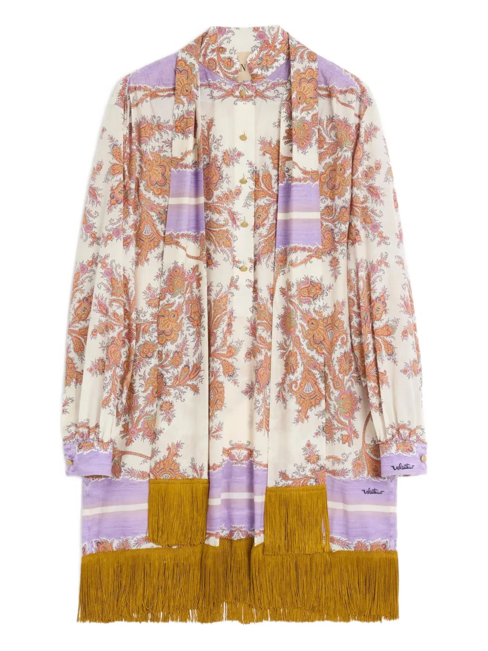 Valentino Garavani Mini-jurk met paisley-print Wit