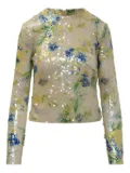 MSGM sequin-embellished blouse - Yellow