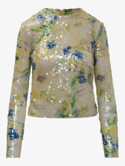 MSGM بلوزة مزينة بترتر