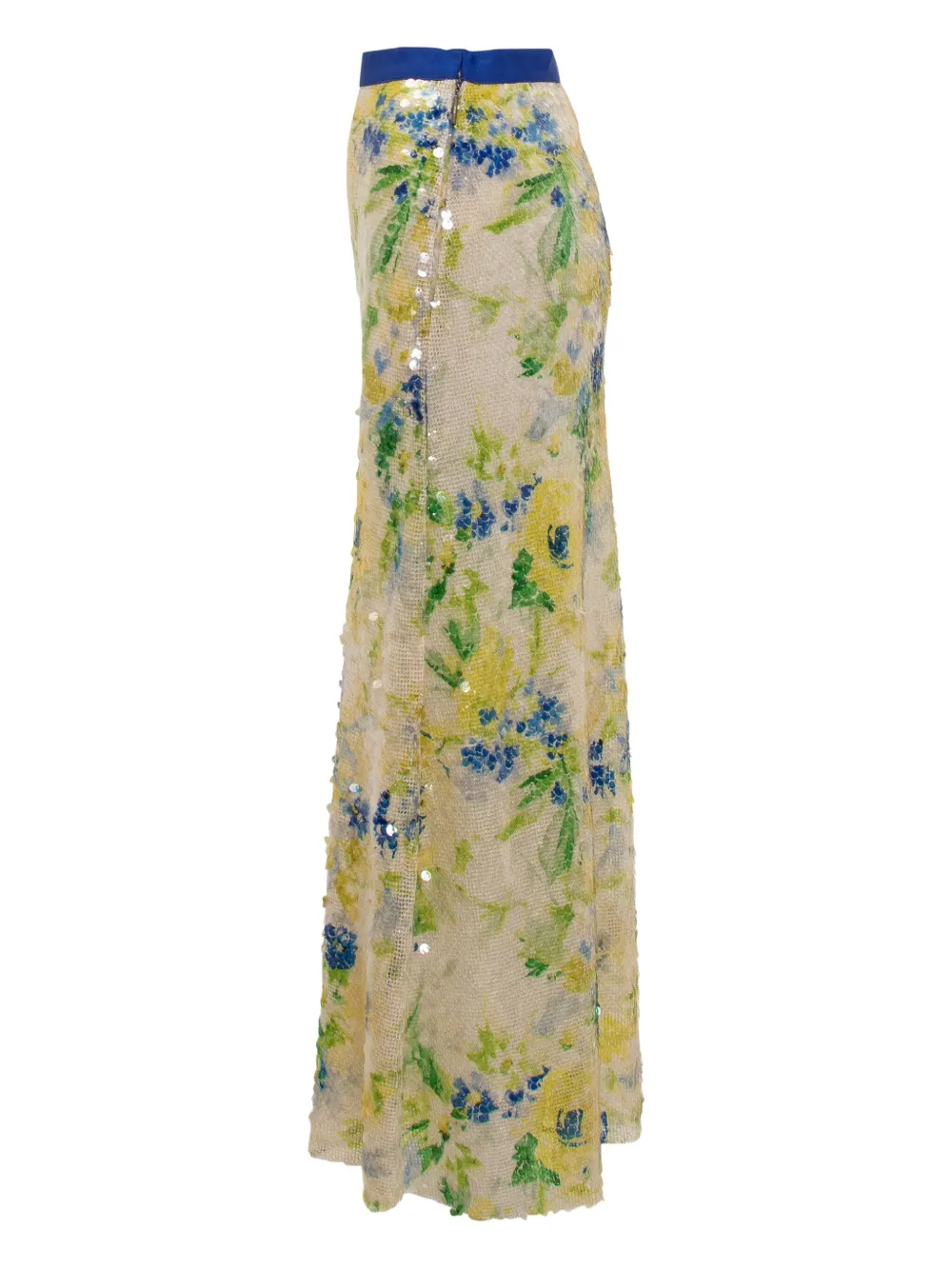 MSGM Maxi-rok met pailletten Geel