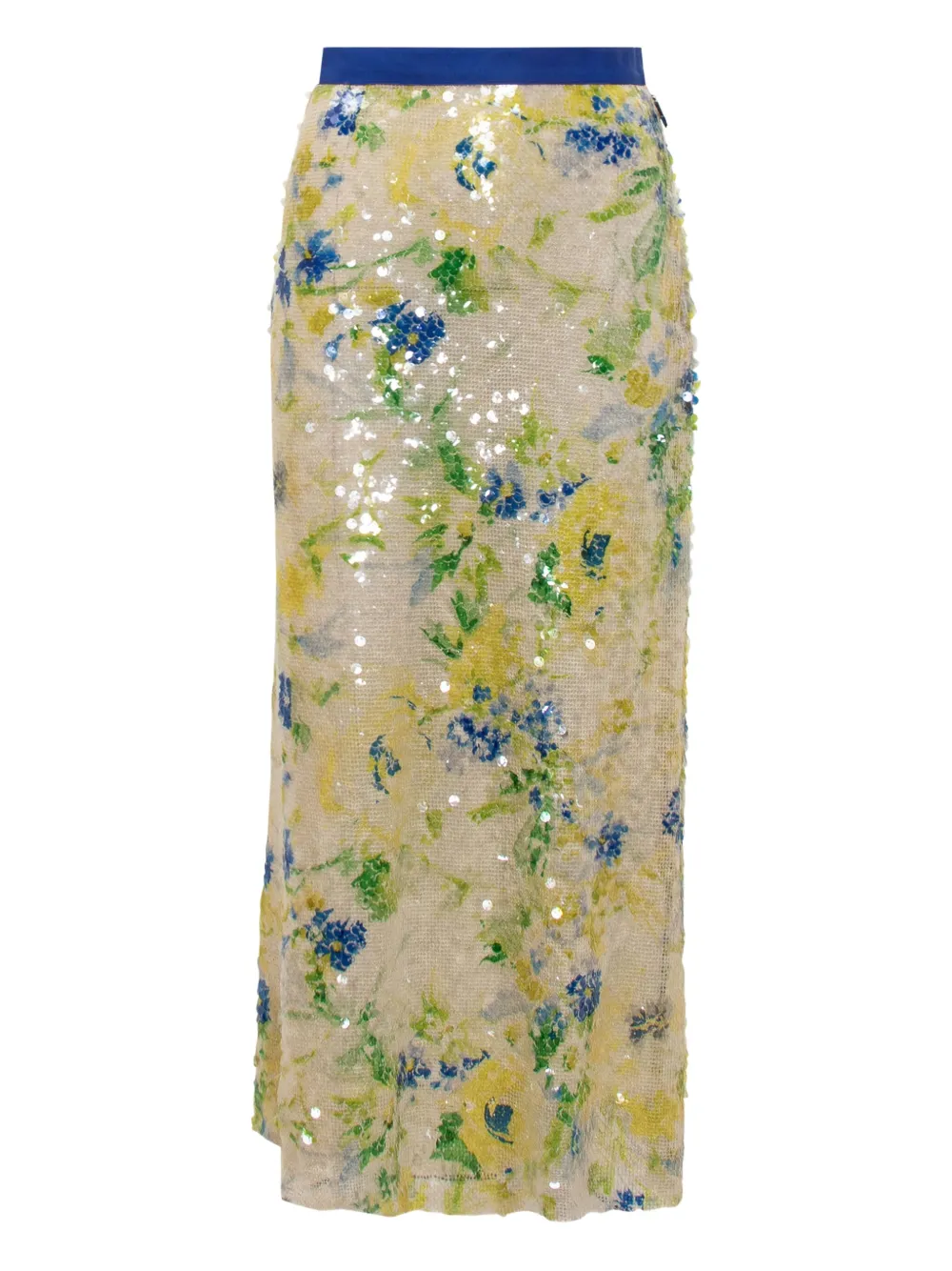 MSGM sequinned maxi skirt | Yellow | Image 1