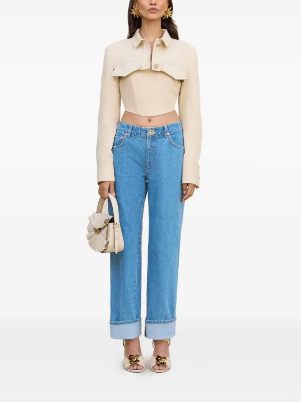 Cult Gaia Issa Cropped Jacket | Neutrals | FARFETCH
