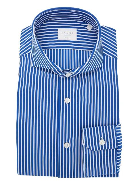 Xacus camisa con botones y rayas estampadas