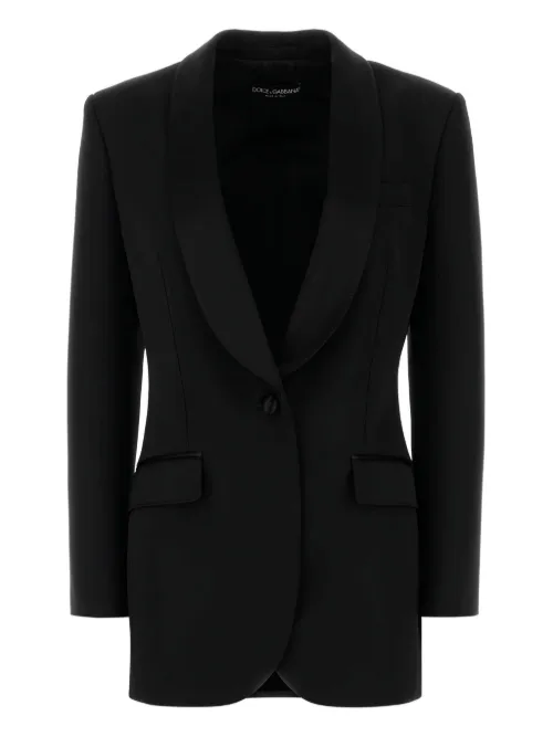 Blazer à simple boutonnage - Dolce & Gabbana - Modalova