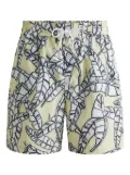 Fusalp Holfo Jungle swim shorts - Yellow