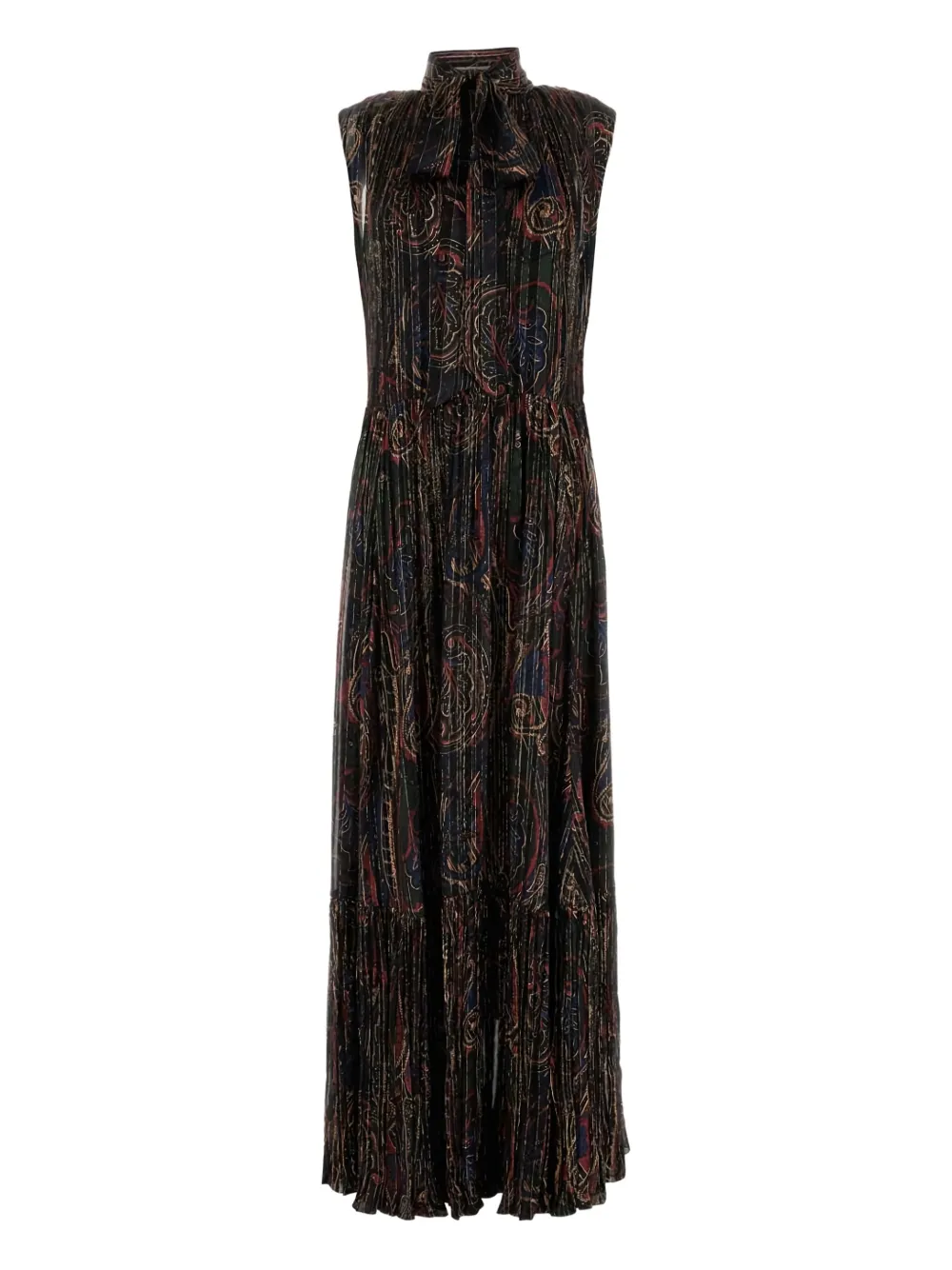 Saint Laurent Kleid mit Print - Schwarz