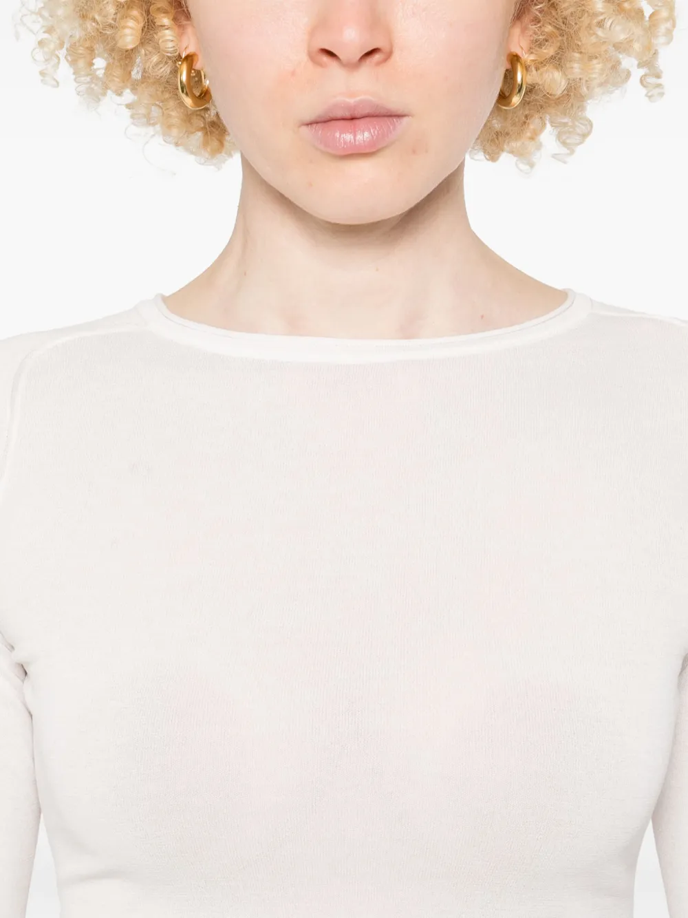 OUR LEGACY Top met ronde hals Wit