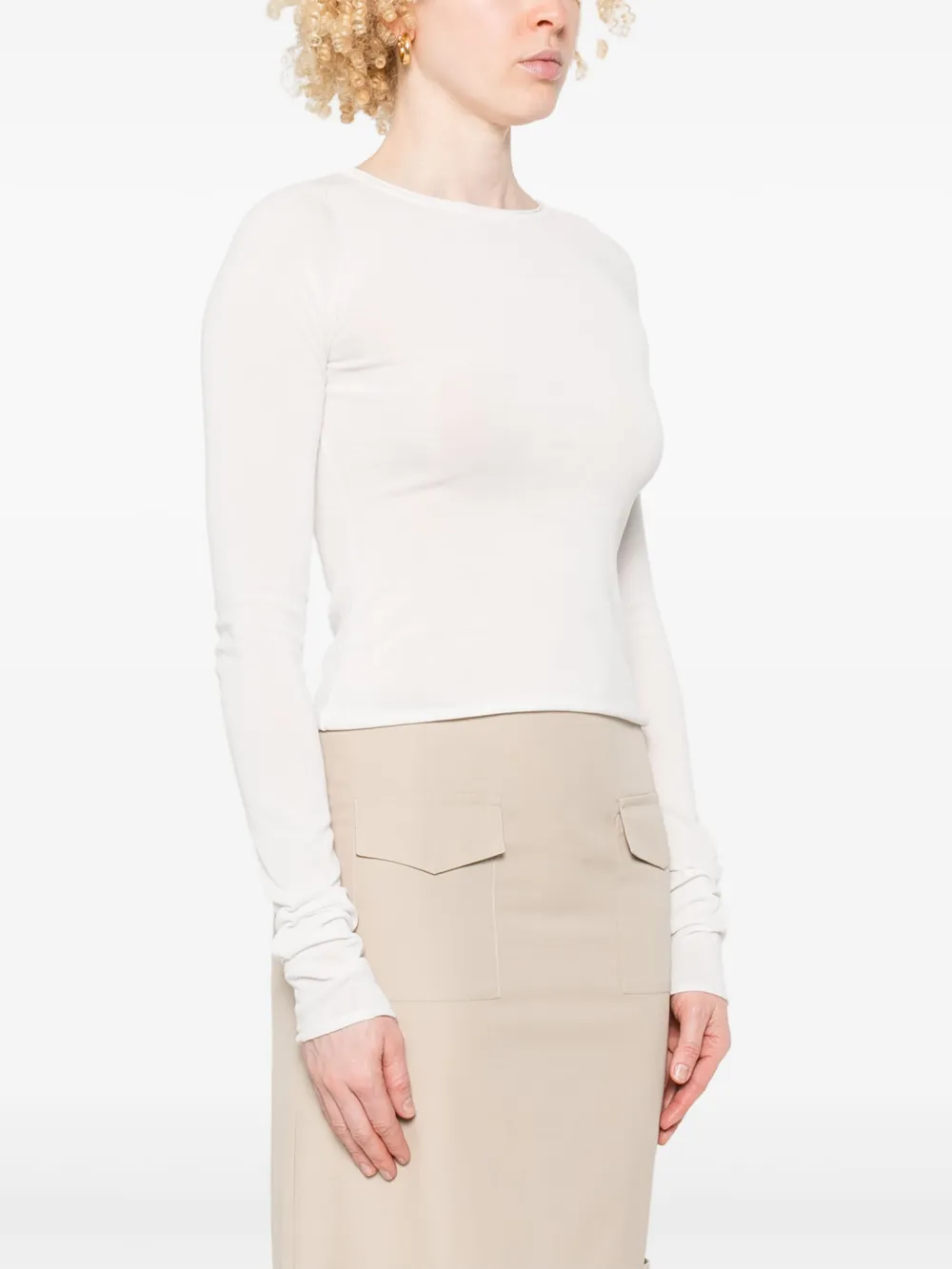 OUR LEGACY Top met ronde hals Wit