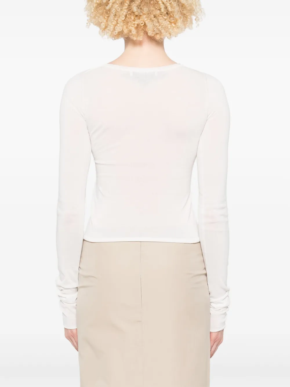 OUR LEGACY Top met ronde hals Wit