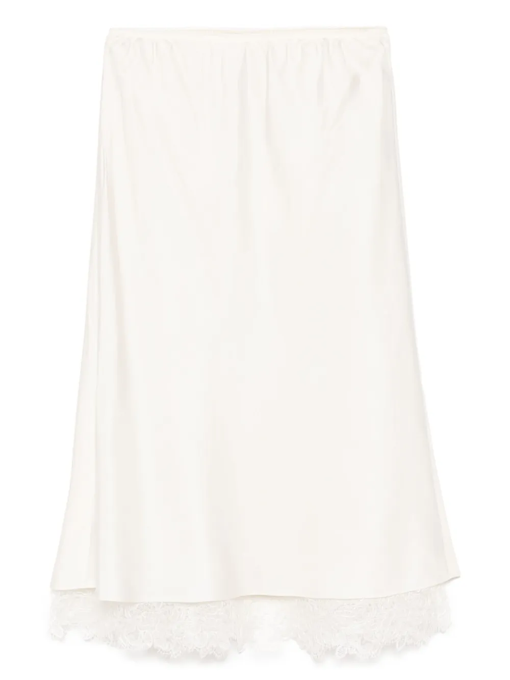 Róhe lace-trimmed silk skirt