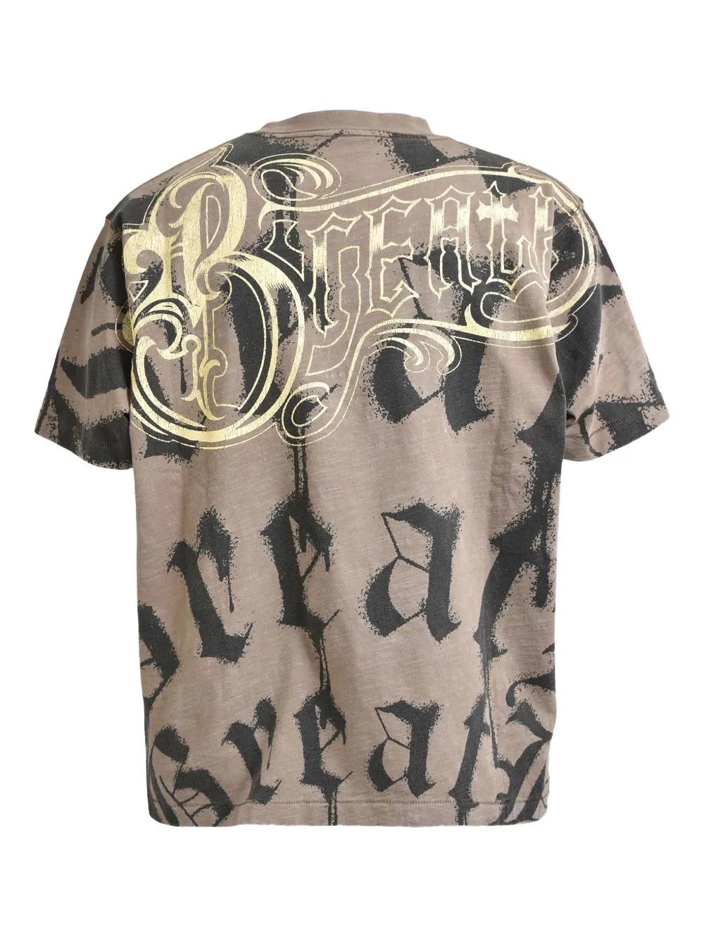 BREATH T-shirt met logoprint - Beige