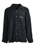 BREATH logo-embroidered shirt - Black