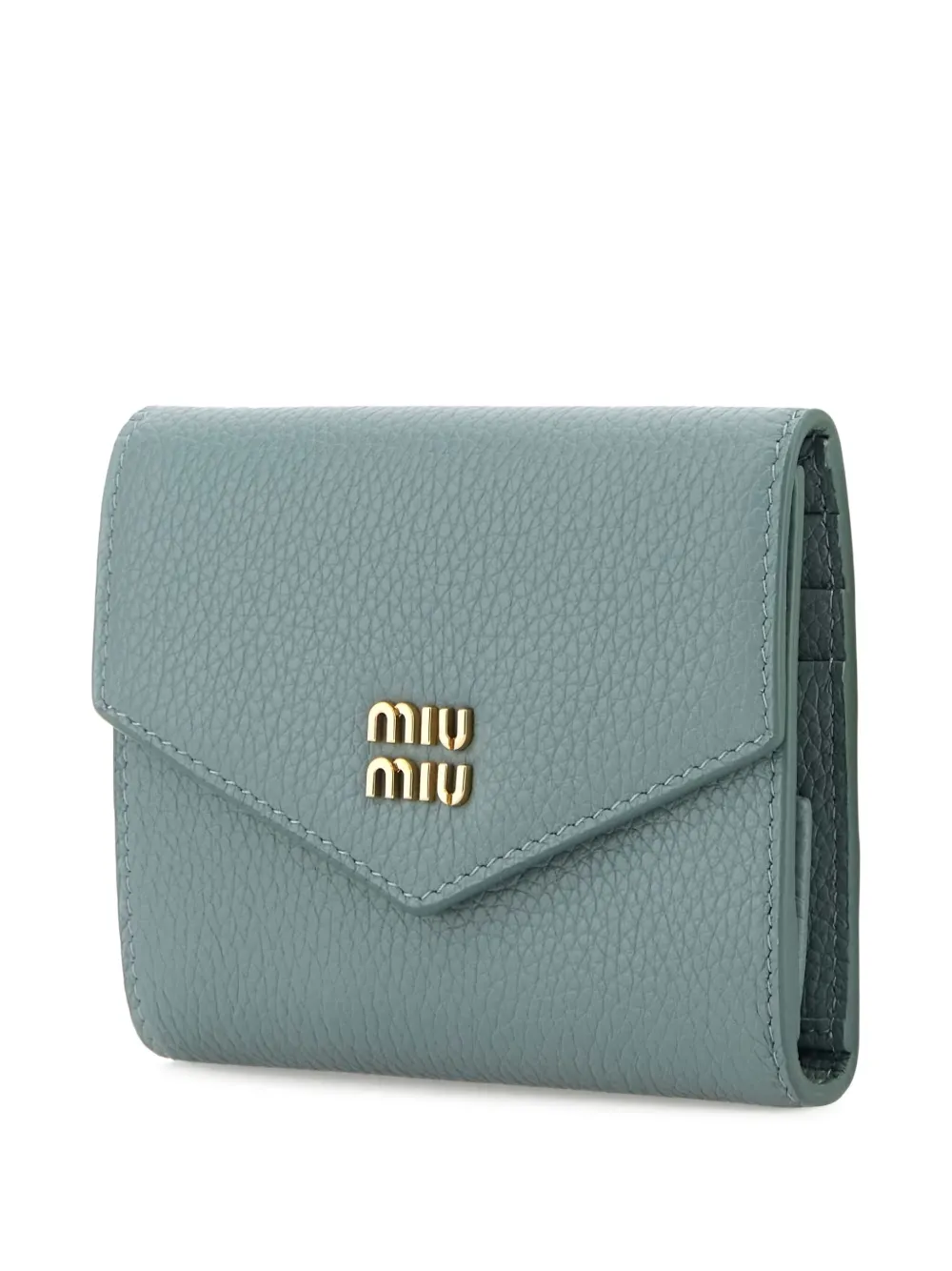 Miu Envelope leren portemonnee Blauw