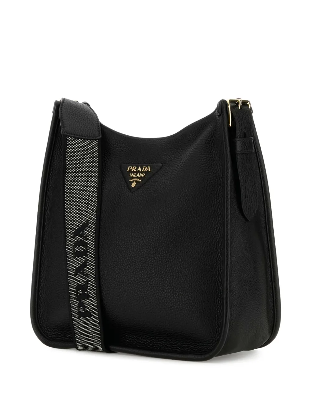 Prada Leren shopper Zwart