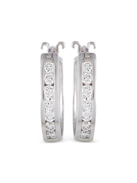 LB Exclusive 14K white gold diamond earrings