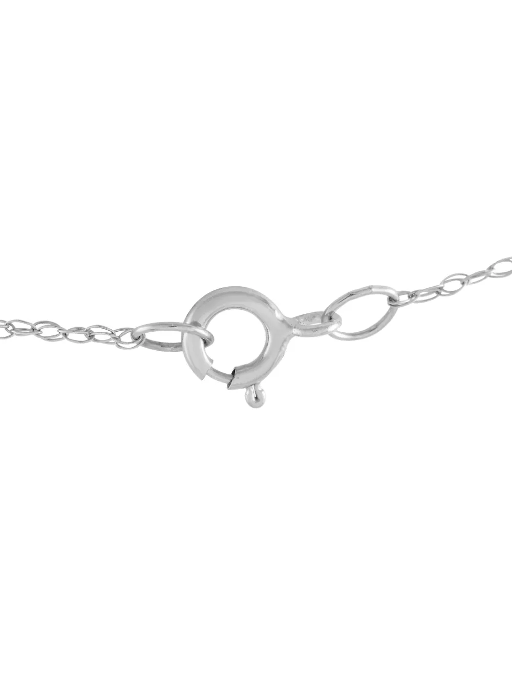 LB Exclusive 14kt white gold peridot pendant necklace - シルバートーン LB Exclusive 14kt white gold peridot pendant necklace - シルバートーン