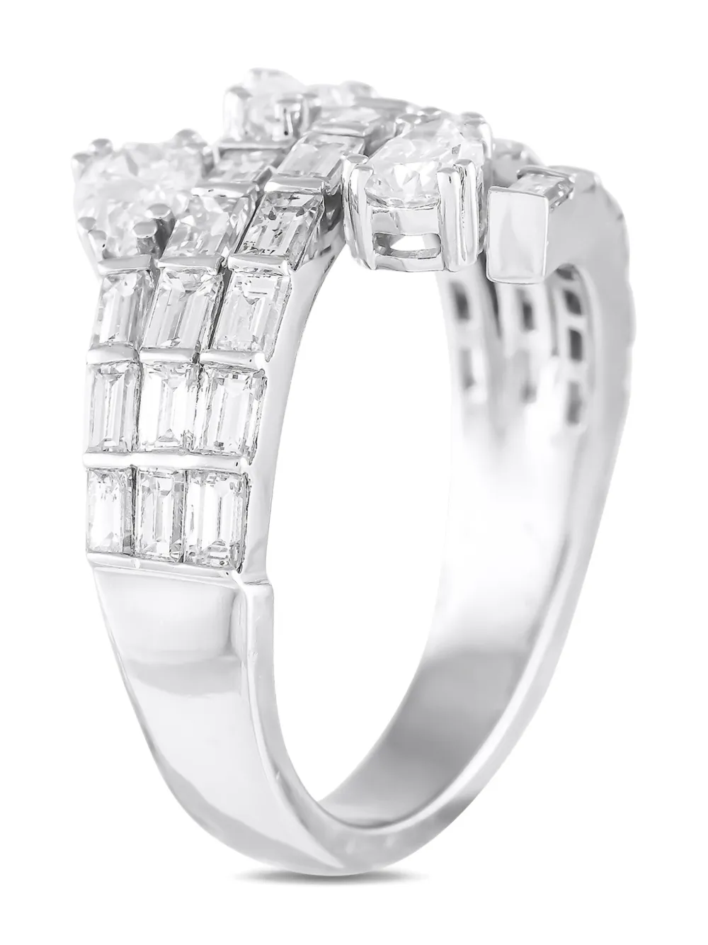 LB Exclusive 18K white gold diamond ring - シルバートーン LB Exclusive 18K white gold diamond ring - シルバートーン