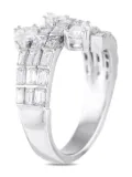 LB Exclusive 18K white gold diamond ring - Silver