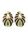 LB Exclusive 18kt yellow gold emerald earrings