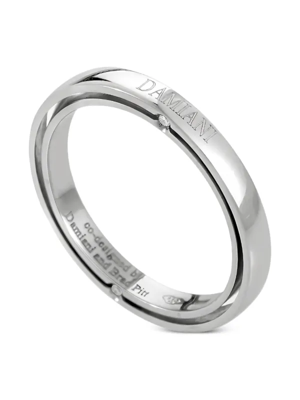 【国内発】新作[2-5日着] DAMIANI D.SIDE プラチナ ダイヤリング Damiani x Brad Pitt プレオウンド D. Side ダイヤモンド リング