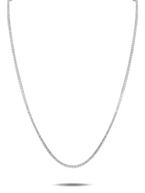 LB Exclusive 14K white gold diamond Tennis necklace