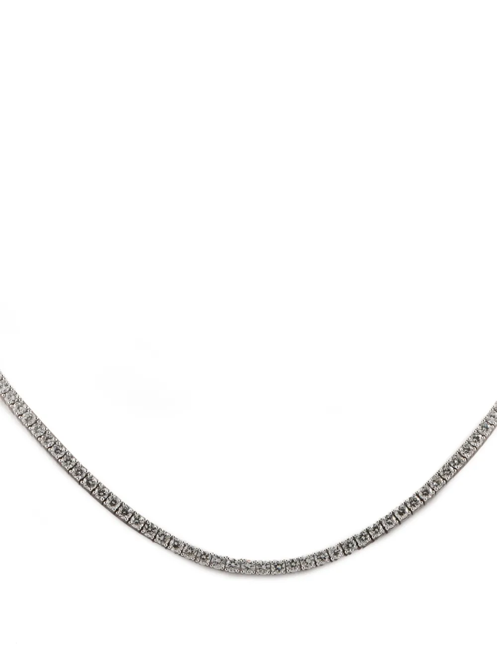 LB Exclusive 14K white gold diamond Tennis necklace | Image 2