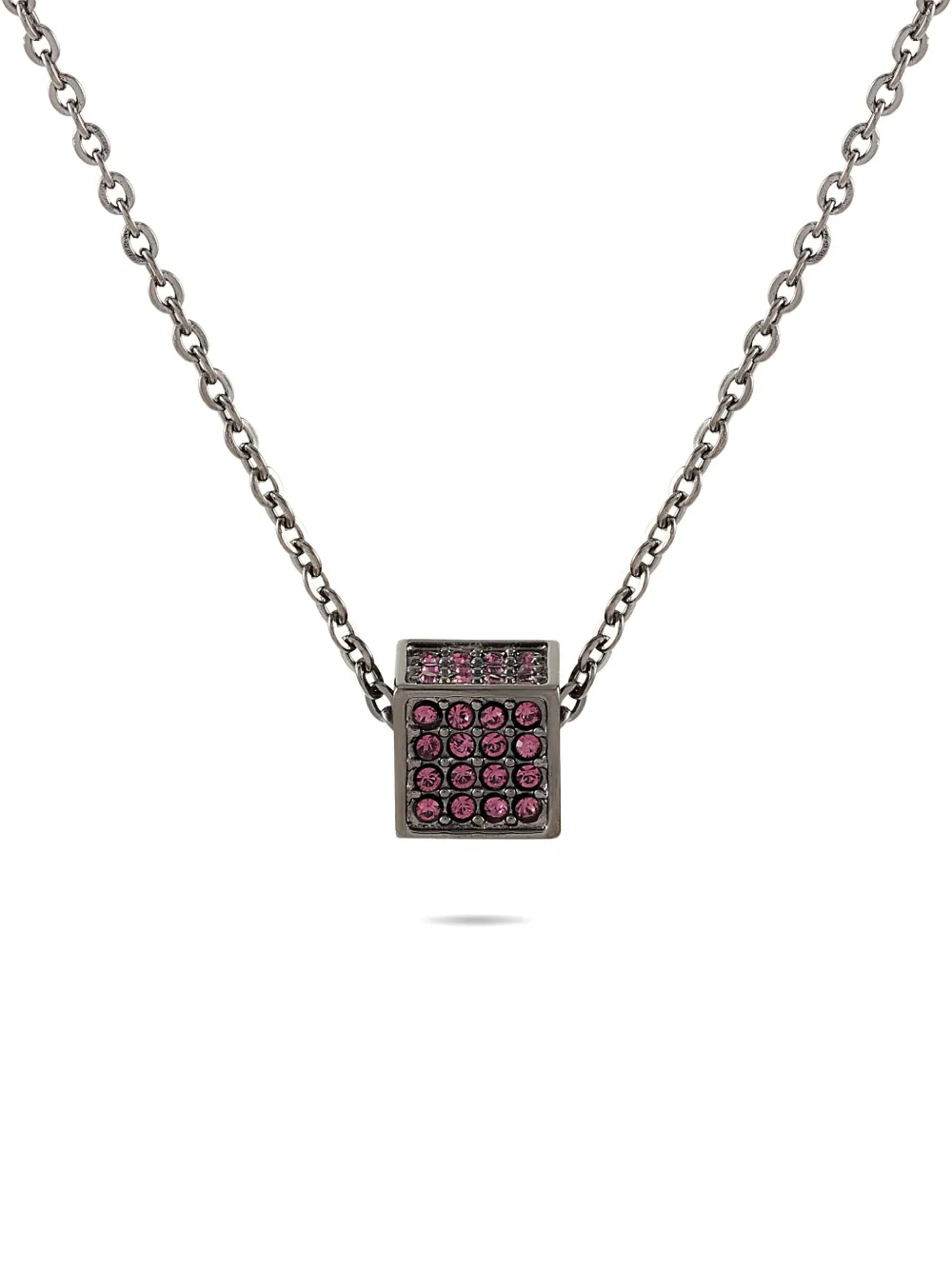 Calvin Klein Vintage crystal-embellished necklace | Silver | Image 1