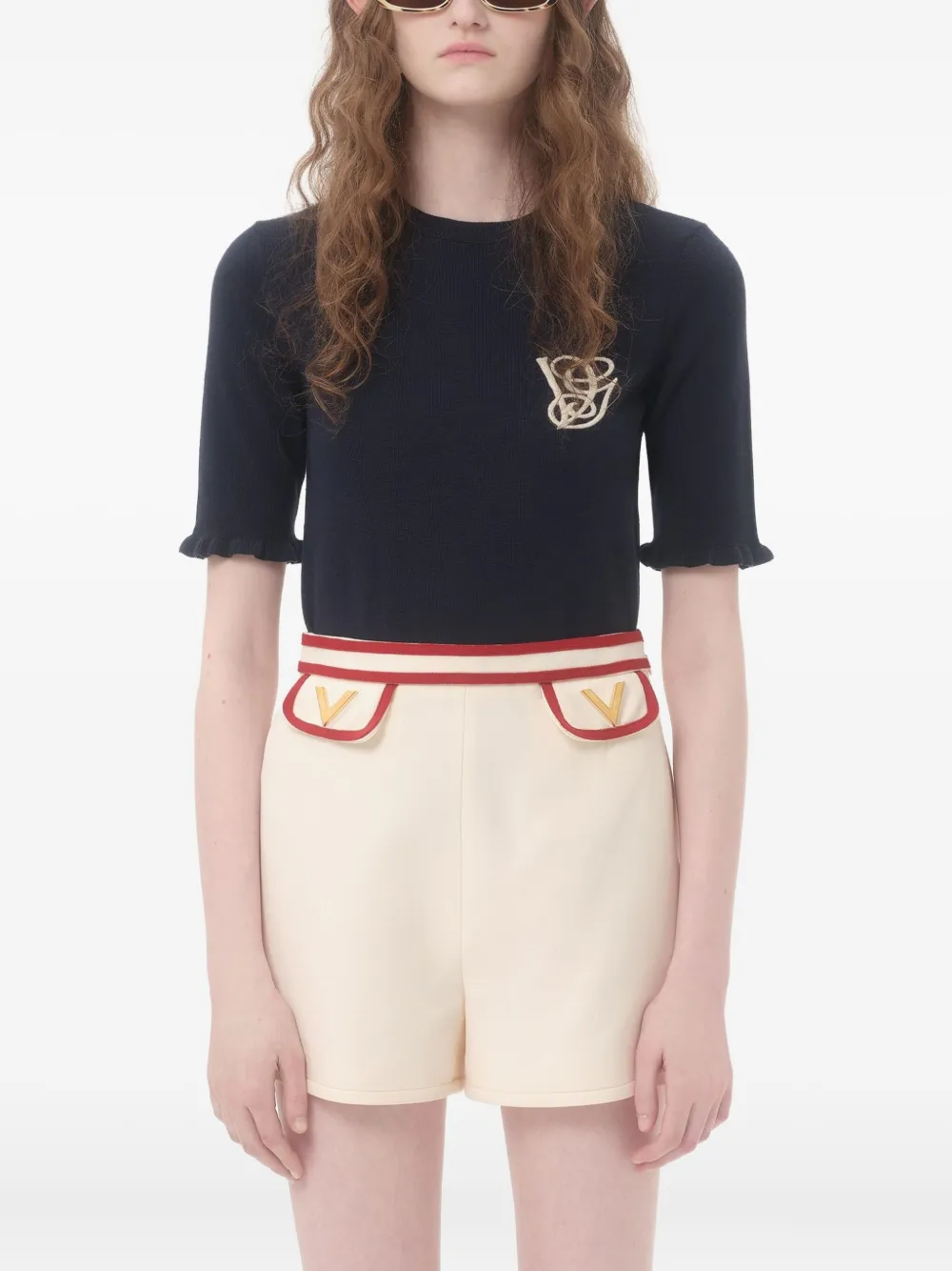 Valentino Garavani Wollen top Blauw