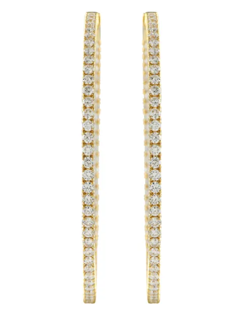 LB Exclusive arracadas en oro amarillo de 14kt con diamante