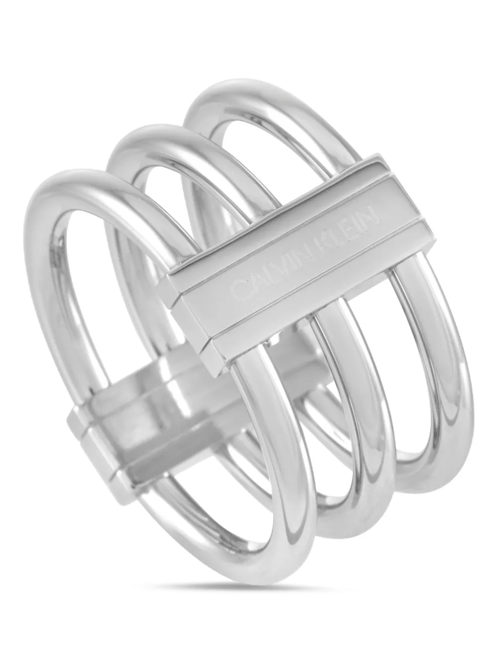 Calvin Klein pre-owned stainless steel ring - Argento