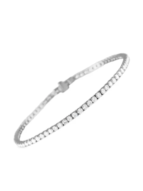 LB Exclusive 14kt white gold diamond tennis bracelet