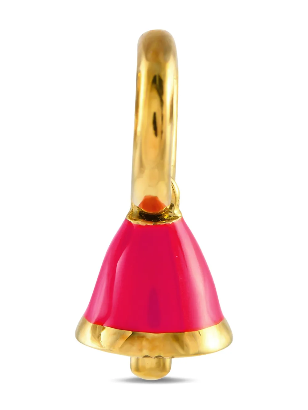 18K yellow gold bell charm