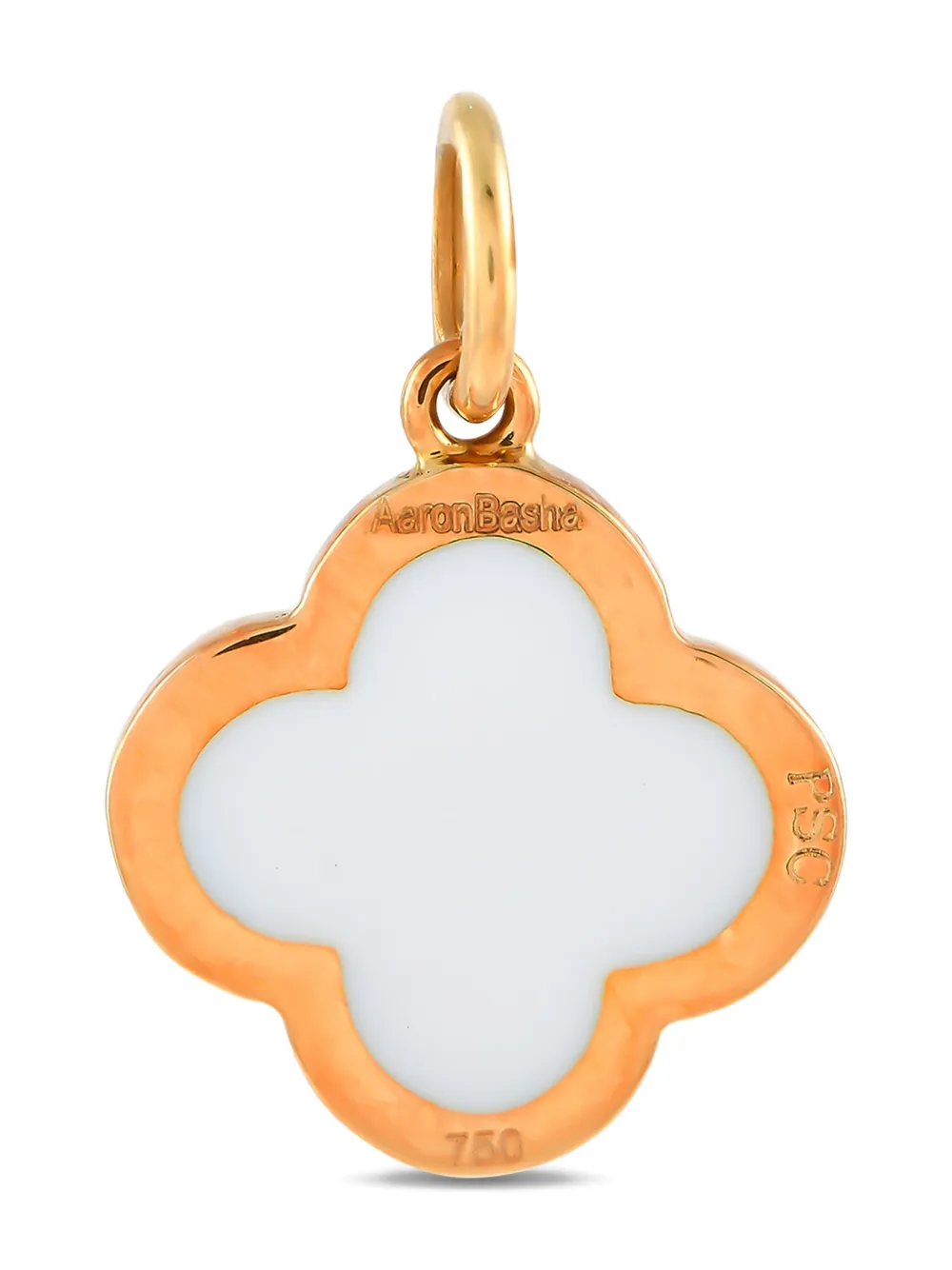 Aaron Basha 18K rose gold evil eye diamond charm | Image 2